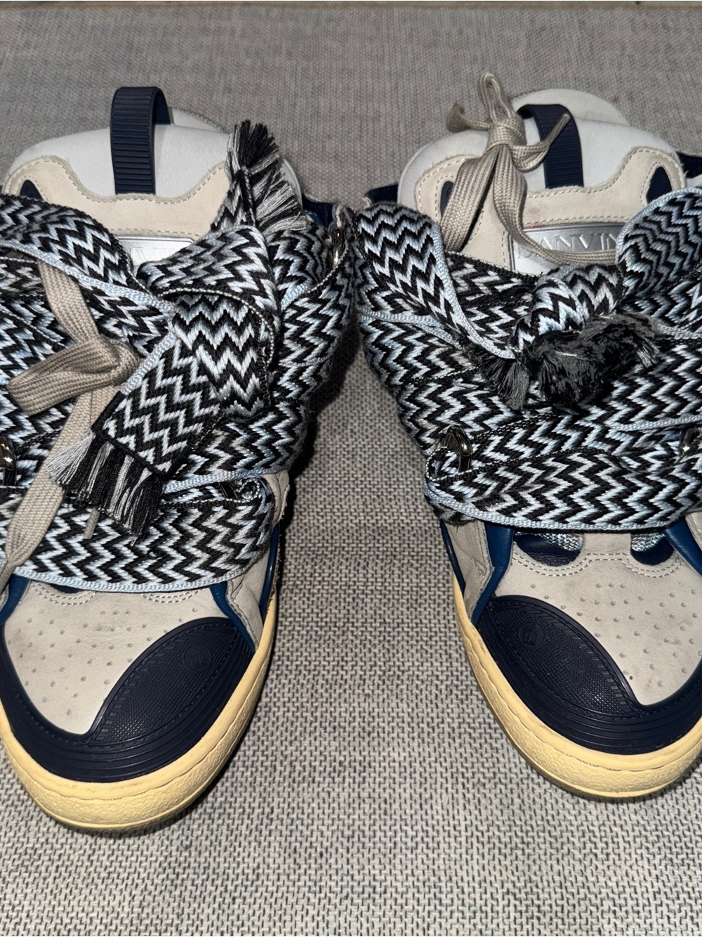 Size 9 - Lanvin Curb Sneaker Light Blue Gum -  (42)